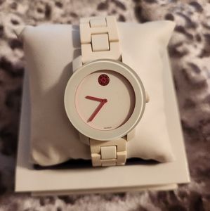 Movado Bold - White & Pink Watch